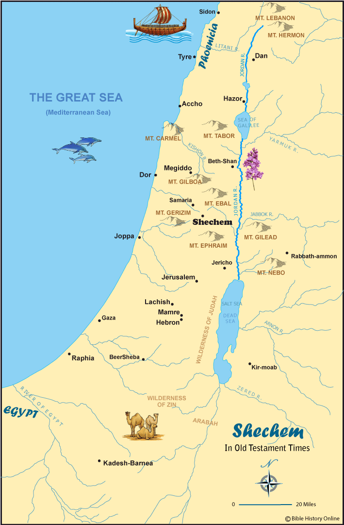 Shechem Map 